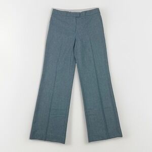 Anna Molinari Pants VTG Blue Wool Cashmere IT 44 US 30x31 Wide Leg Italy